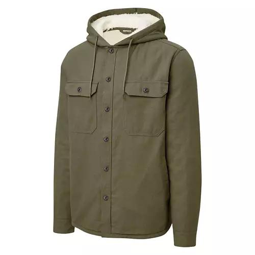 Men's Flannel Shirt Jacket - Green, L