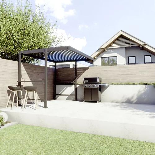 BBQ Pergola 80 Solid 3 x 2,5 m