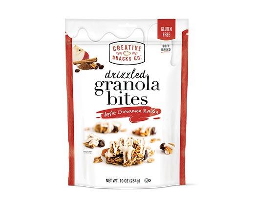 Creative Snacks 
 Apple Cinnamon or Pumpkin Pecan Granola Drizzlers
