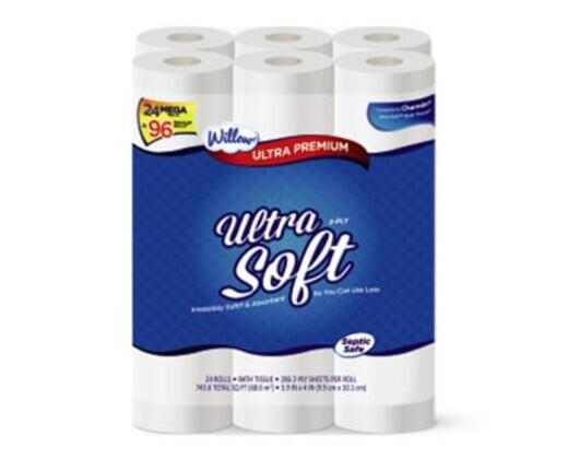 Willow 
 24 Mega Roll Ultra Soft Bath Tissue