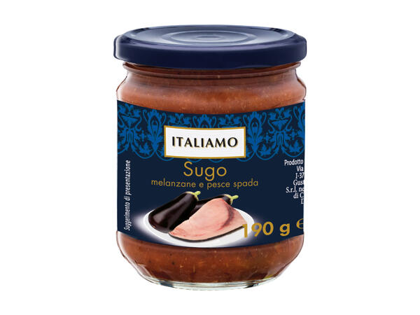 Aubergine and Swordfish Sauce