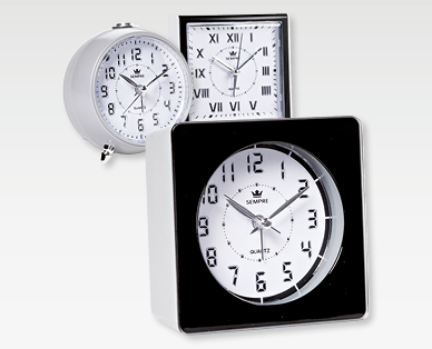 Réveil à quartz "Silent Line" SEMPRE