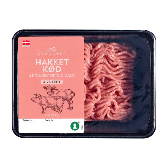 Hakket kød af dansk gris og kalv