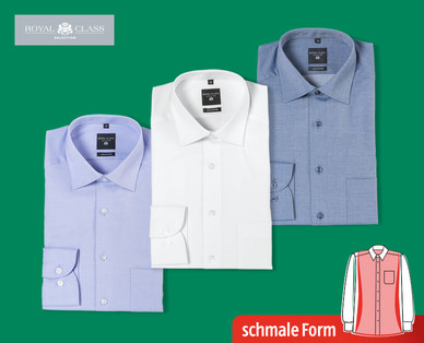 ROYAL CLASS SELECTION Herren-Vollzwirnhemd