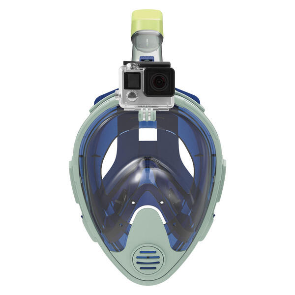 Crane Green/Blue Full Face Snorkel Mask - L/XL