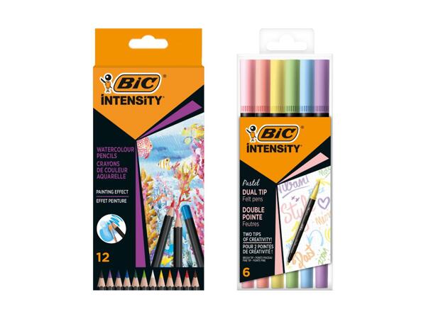 BIC(R) Intensity akvarelblyanter eller Dual Tip Pastel