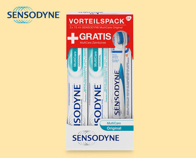 SENSODYNE Multicare Zahncreme 2 x 75 ml + Protect Zahnbürste gratis