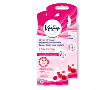 Bandes de cire froide pour le visage VEET