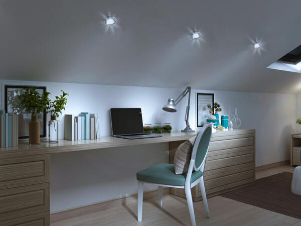 LED-Einbauspots, 3 Stück