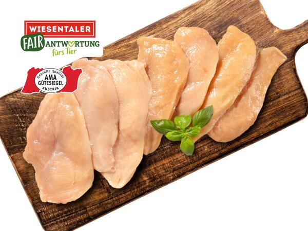Frische Tierwohl Maishendl Filetschnitzel