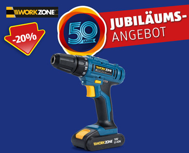 WORKZONE Akku-Bohrschrauber 18 V