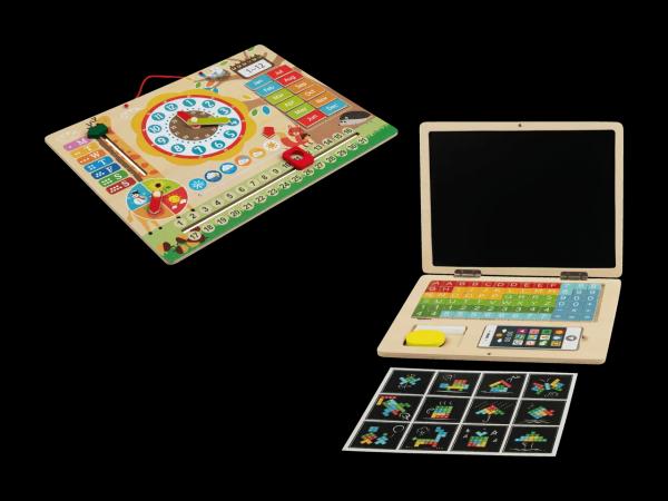 Computer portatile, 84 pezzi/orologio magnetico, 14 pezzi