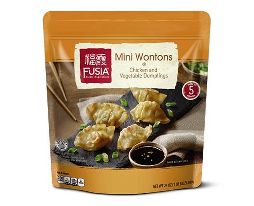 Fusia Asian Inspirations 
 Mini Wontons Pork or Chicken