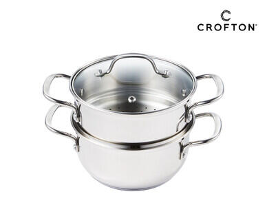 Stainless Steel 2-Tier Steamer Pot or Asparagus Pot