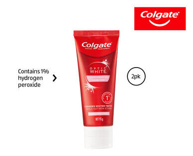 Colgate Optic White Stain Fighter Enamel Care Toothpaste 2 x 95g