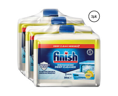 Finish Rinse Aid 3 x 500ml or Dishwasher Cleaner 3 x 250ml