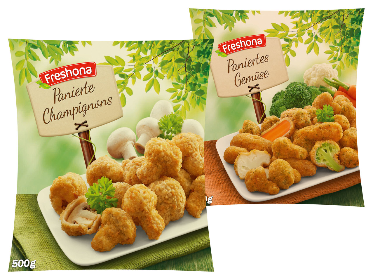 FRESHONA Panierte Champignons/ Paniertes Gemüse