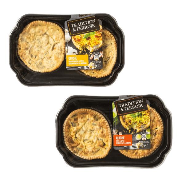 Ambachtelijke quiches, 2 st.