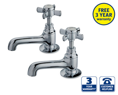 Classic Chrome Basin Taps