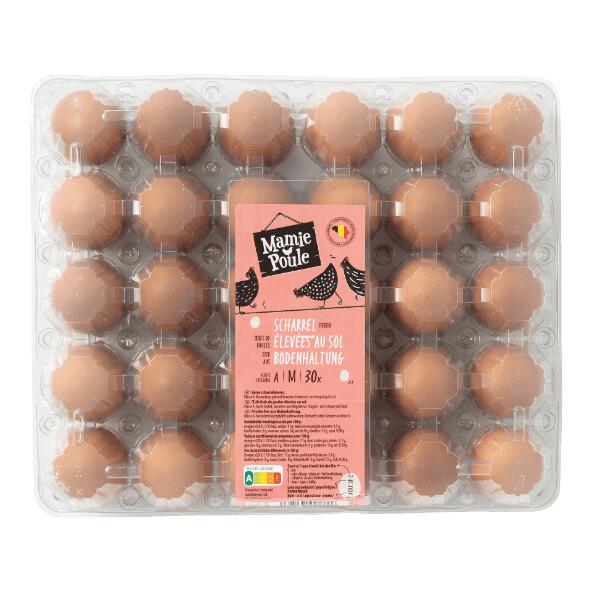 MAMIE POULE(R) 				Eier aus Bodenhaltung, 30 St.