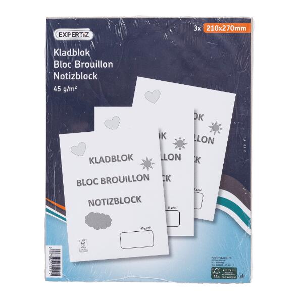 EXPERTIZ(R) 				Kladblok, 3 st.
