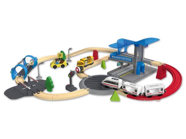 Holz-Eisenbahn-Set „XL"