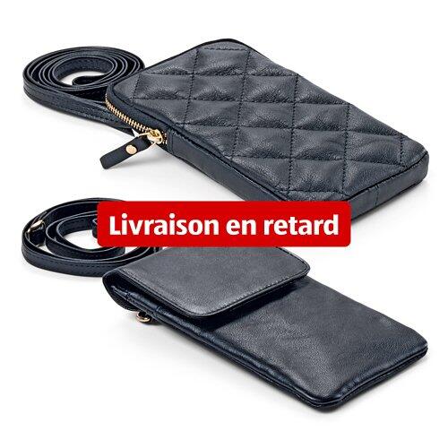 UP 2 FASHION Etui de téléphone en cuir pour femmes ou hommes