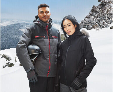 Women's Ski Jacket – Black with Fur