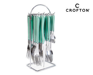 Cutlery Set With Rack 24pc