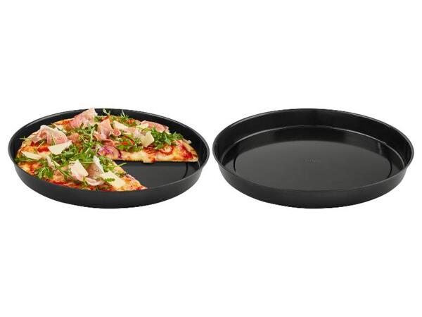 Plech na pečení pizzy / Forma na slaný koláč, 2dílná sada