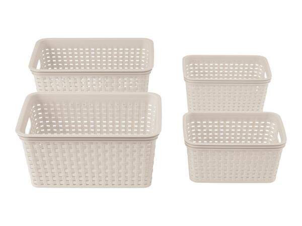 W5 Beige Storage Basket Set - Set of 4
