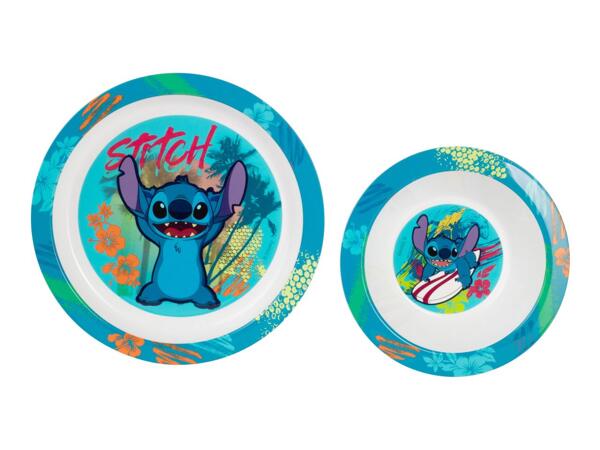 Disney Stitch Blue Tableware Set - 3 Piece Set