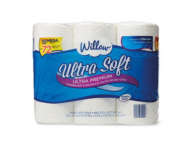 Willow 18 Mega Roll Ultra Soft Bath Tissue