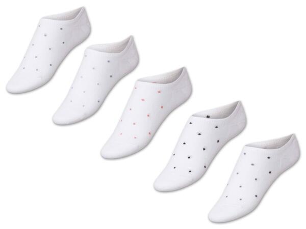 Damen Sneakersocken, 5 Paar