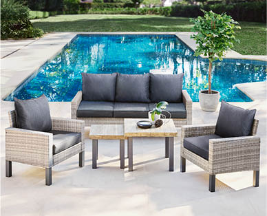 Wicker Outdoor Setting 5pc
