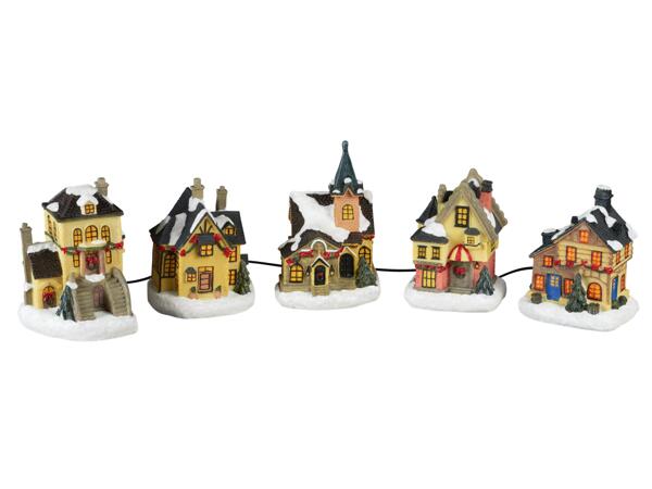 Light-Up Christmas Village Scene