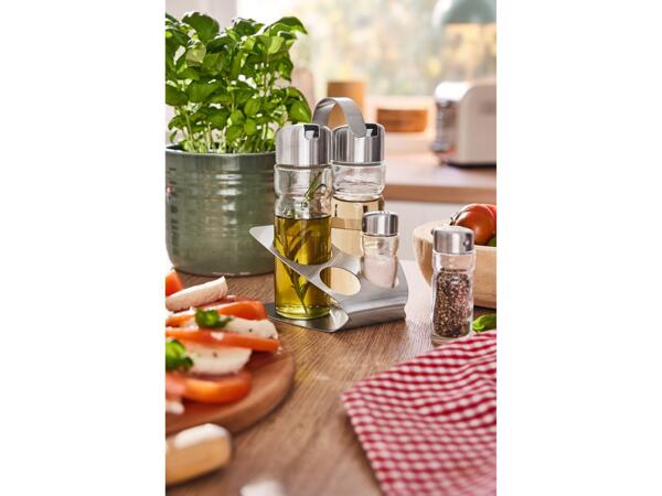 Vinegar & oil sprayer, condiment set or parmesan container