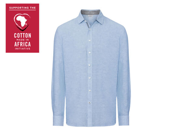 Livergy Men's Linen-Blend Shirt