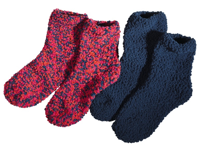 Ladies' Fluffy Socks, 2 pairs