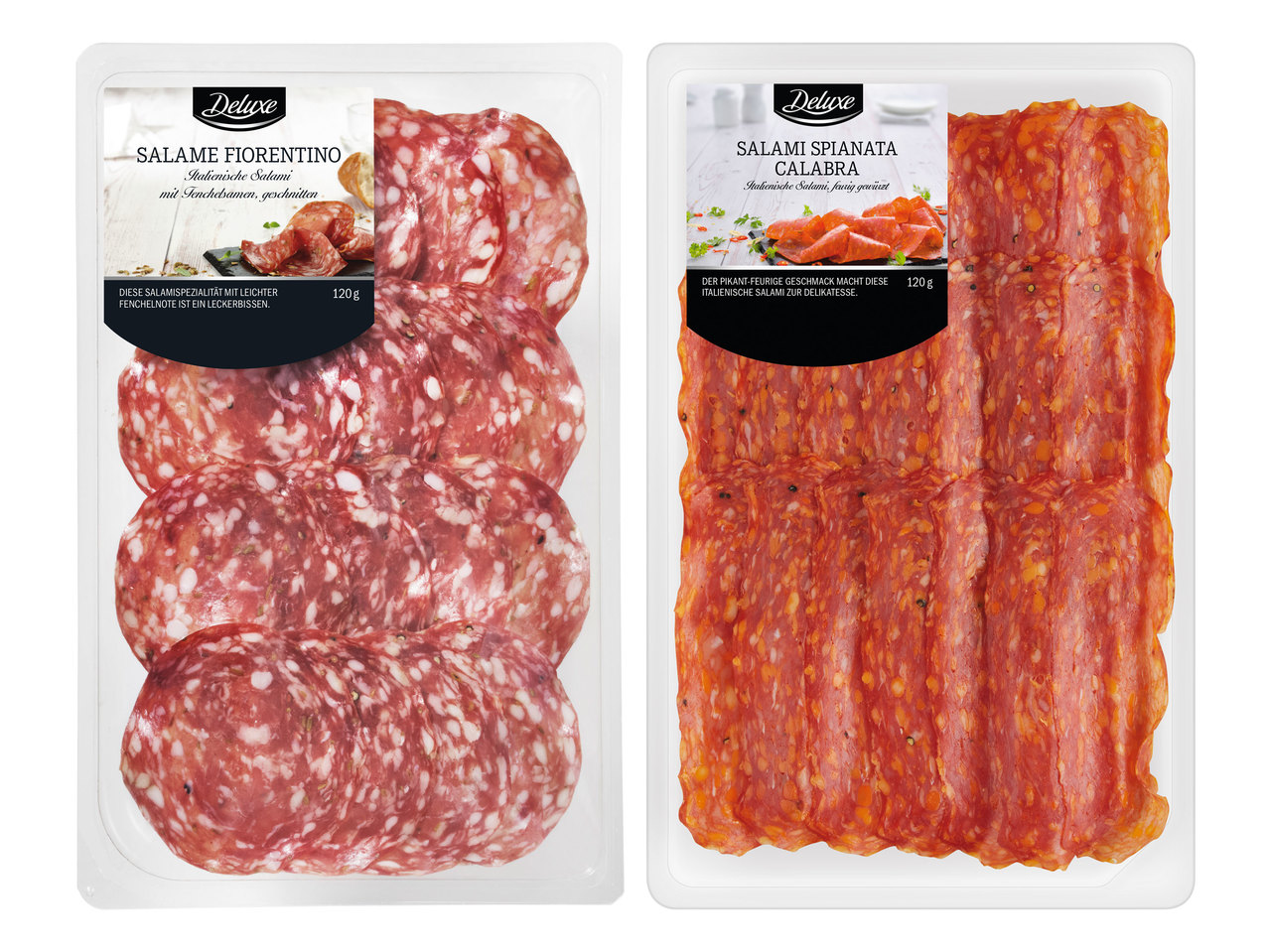 DELUXE Fenchelsalami oder Salami Spianata Calabra