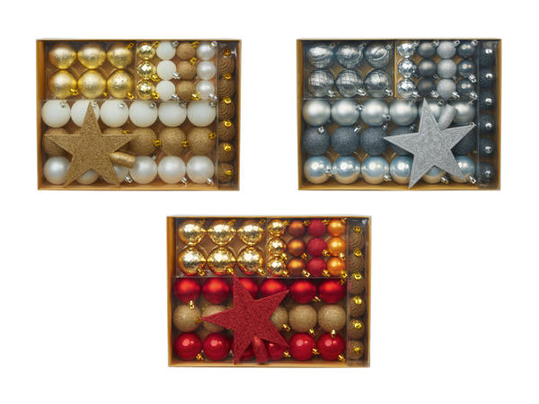 Décorations pour sapin de Noël, 43 pièces (uniquement en Suisse romande)