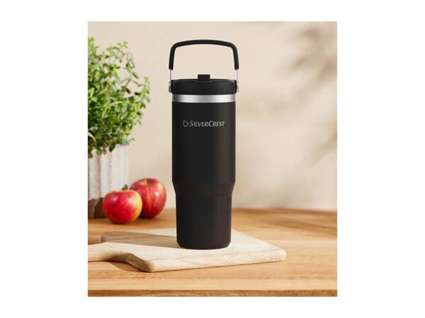 Silvercrest Black Stainless Steel Insulated Mug