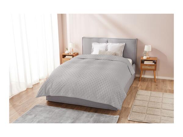 Livarno Home Light Grey Bedspread