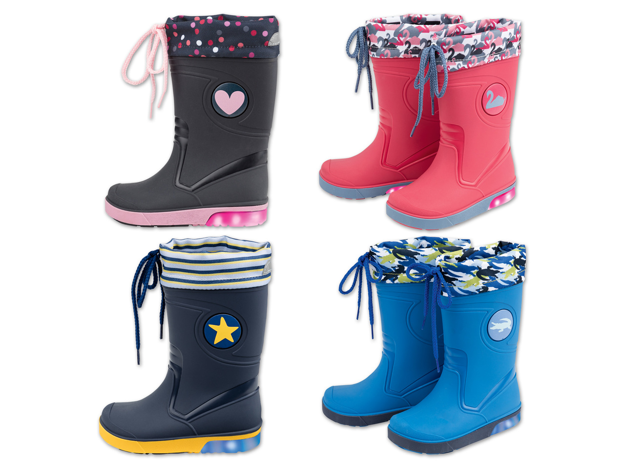 LUPILU(R) Kleinkinder Blinkregenstiefel1