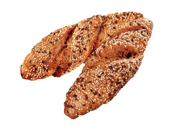 Bio Kornspitz mit Sesam und Leinsamen