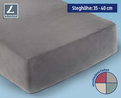 MY LIVING STYLE Spannleintuch für Boxspringbetten Gr. 140 x 200 - 160 x 200 cm