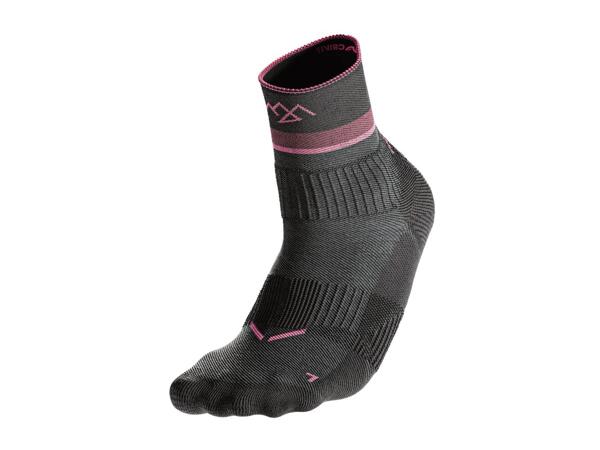 CRIVIT Adults' Grey & Lilac Outdoor Socks - 2 Pairs