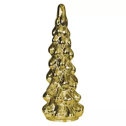 Multi Tiered LED Glass Tree, Gold