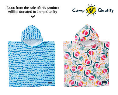 Children's Camp Quality Beach Poncho