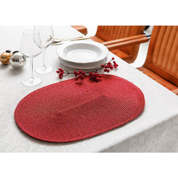 Platzset "Bast mit Lurex"